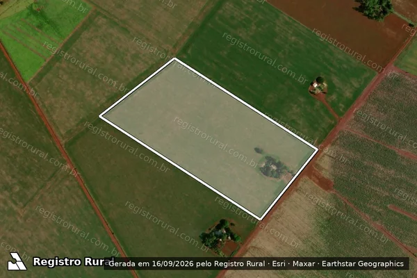 Imagem de satélite de Projeto de Assentamento Taquara - Lote 58 em Rio Brilhante - MS