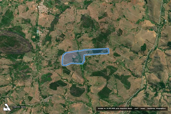 Imagem de satélite de CORREGO DA ARATACA - 001 em Inhapim - MG