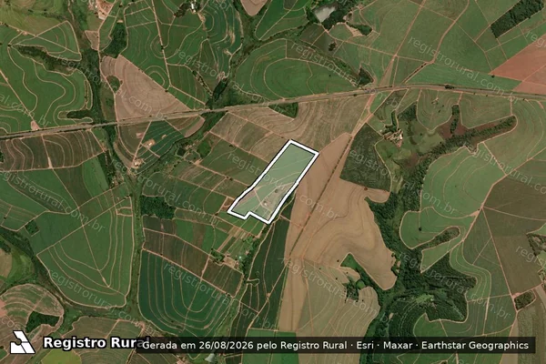 Imagem de satélite de SITIOSAO JOAO - Parte 1 em Jaboticabal - SP