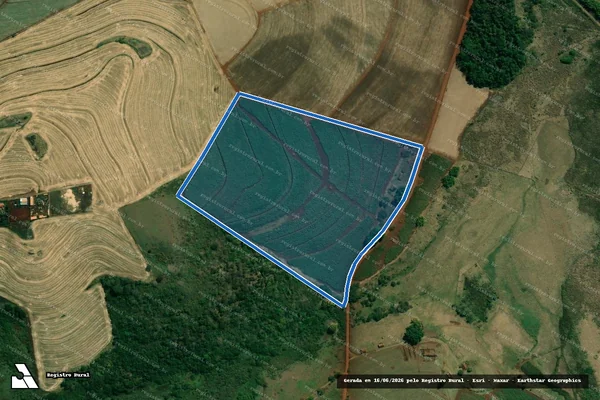 Imagem de satélite de FAZENDA SÃO TOMÉ - Parte 1 em Cambará - PR