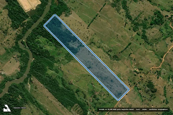 Imagem de satélite de LOTE 04/A DA GLEBA 54 DO P.I.C Pe. ADOLPHO ROHL - Parte 1 em Jaru - RO