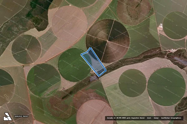 Imagem de satélite de FAZENDA PEDRAS LUGAR CACHOEIRINHA - 001 em Unaí - MG