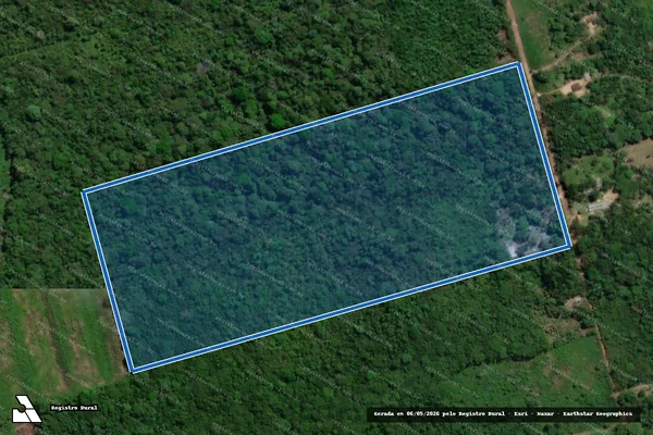 Imagem de satélite de LOTE-328/P.A ABRIL VERMELHO - Parte 1 em Santa Bárbara do Pará - PA