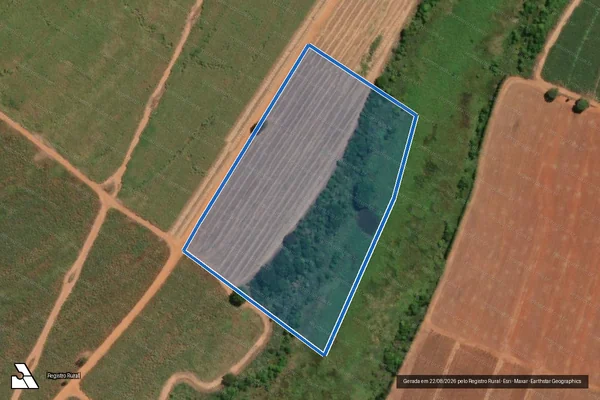Imagem de satélite de FAZENDA CACHOEIRA DOS CASTILHOS VI - PARCELA 02 em Santa Adélia - SP