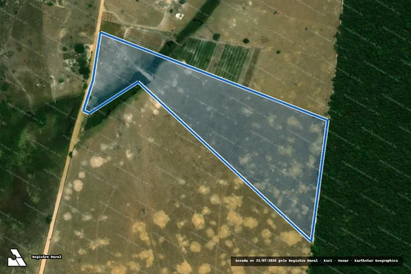 Imagem de satélite de FAZENDA SÃO ROQUE II em Pinheiros - ES