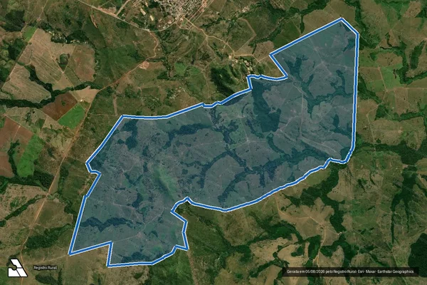 Imagem de satélite de FAZENDA SANTA CRUZ - Parte 1 em Curionópolis - PA