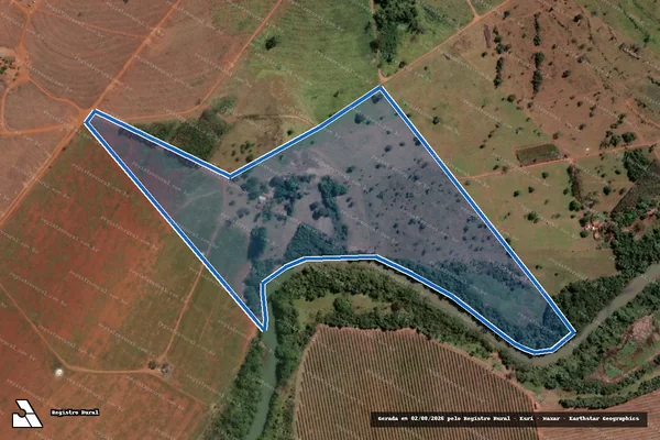 Imagem de satélite de FAZENDA BURITI DA PRATA - GLEBA 06 em Prata - MG