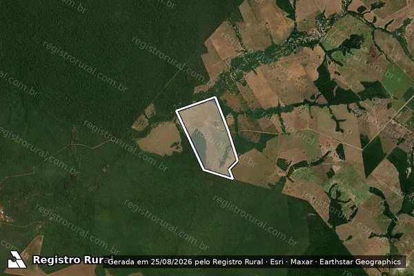 Imagem de satélite de FAZENDA PORTO ALEGRE em Diamantino - MT