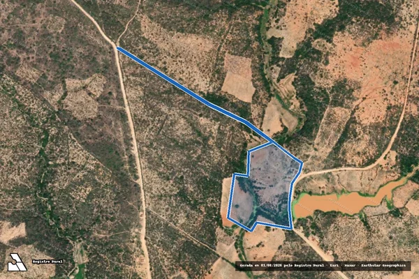Imagem de satélite de FAZENDA RECREIO - Parte 13 em Parambu - CE