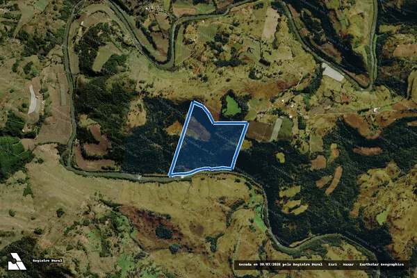 Imagem de satélite de Fazenda Rabungo - Parcela 1 em Bom Jardim da Serra - SC