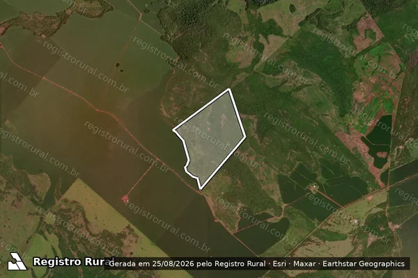 Imagem de satélite de Fazenda IPB - Parcela 1 em Terenos - MS