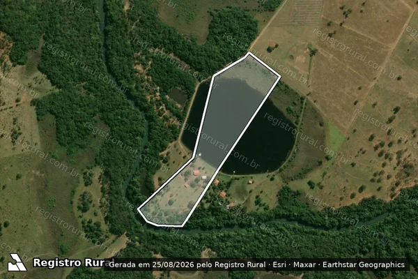 Imagem de satélite de BR AGROPECUÁRIA ? Área Desmembrada ?10? - Parte 1 em Terenos - MS