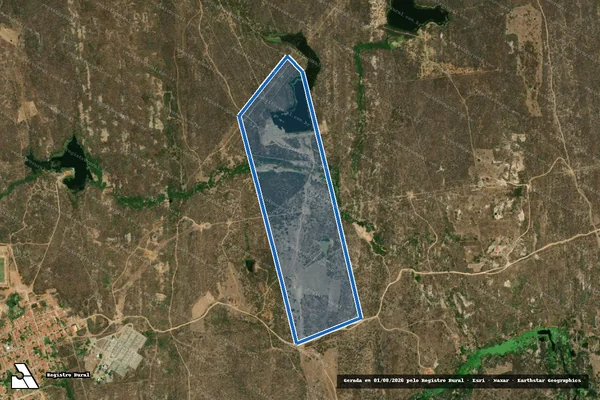 Imagem de satélite de FAZENDA AMENDOIM - Parte 1 em Banabuiú - CE