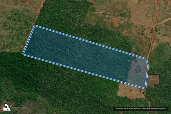 Imagem de satélite de LOTE 25 ? PA SANTA LUZIA - LOTE 25 em Palmeiras do Tocantins - TO