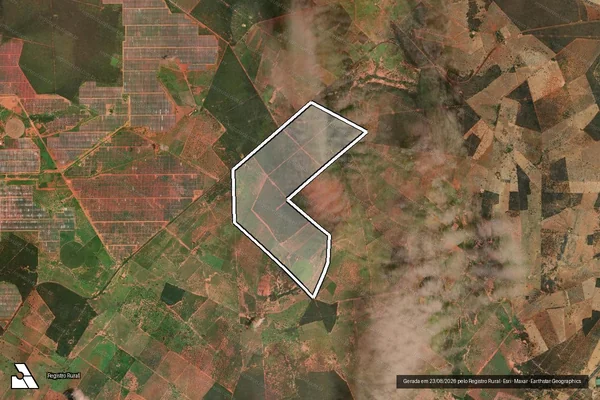 Imagem de satélite de FAZENDA CAIÇARA - Parte 1 em Janaúba - MG