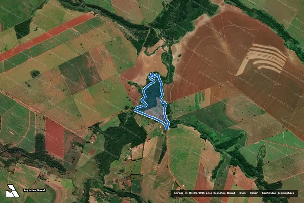 Imagem de satélite de SITIO RETIRO SANTO ANTÔNIO - LOTE N° 81, 82, 83-REM - GLEBA 01 em Cruzeiro do Sul - PR