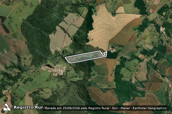 Imagem de satélite de Fazenda Santo Antonio  - Parte 1 em Piraju - SP
