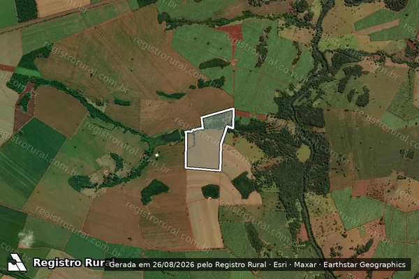 Imagem de satélite de FAZENDA SÃO JOSÉ DO CAPÃO DA ONÇA - Gleba 02 em Veríssimo - MG
