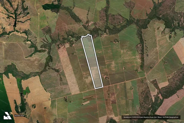 Imagem de satélite de LOTE 24 PROJETO DE ASSENTAMENTO SANTA CLARA - PARTE 01 em Vila Propício - GO