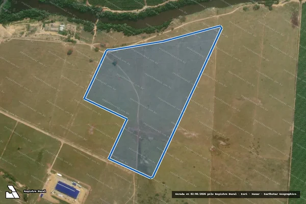 Imagem de satélite de FAZENDA SANTO ANTÔNIO - REMANECENTE 03 em Sooretama - ES