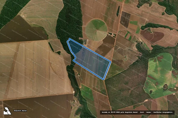 Imagem de satélite de FAZENDA GAIATTO - Parte 1 em Poxoréu - MT