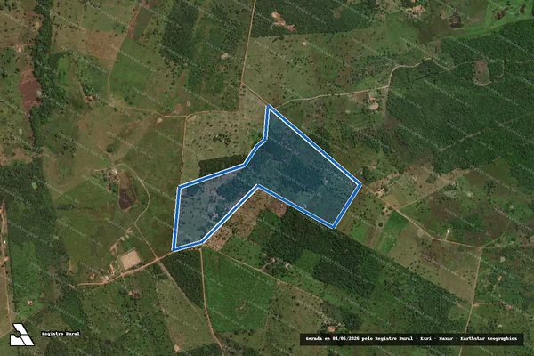 Imagem de satélite de Lote 42 - PA Barra Bonita - Lote 42 em Carmolândia - TO