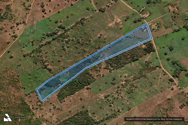 Imagem de satélite de Uma parte de terras situada na Fazenda ?PITANGA? - Parte 2 em Januária - MG