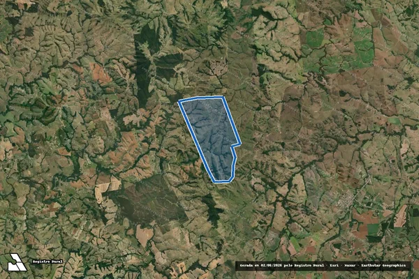 Imagem de satélite de FAZENDA BOM JARDIM - Parte 1 em Japira - PR