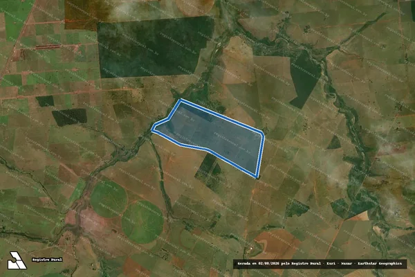 Imagem de satélite de Fazenda Palmares - Fazenda Palmares (Área Remanescente) em Piquerobi - SP