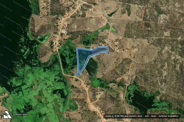 Imagem de satélite de SITIO IPUEIRAS ? LOTE 2191 - Parte 1 em Jaguaribe - CE