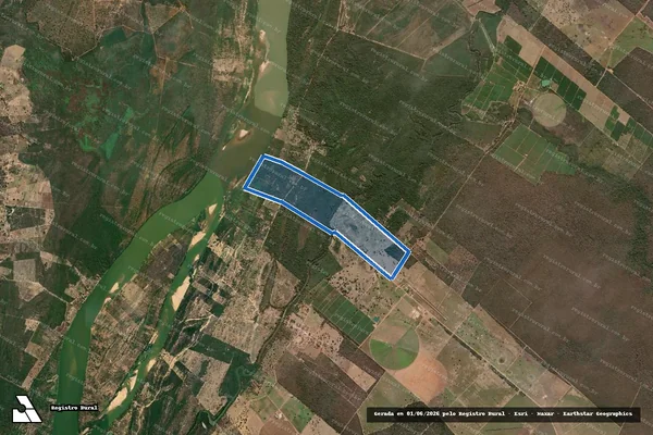 Imagem de satélite de Fazenda Veredinha - Gleba 1A em Itacarambi - MG