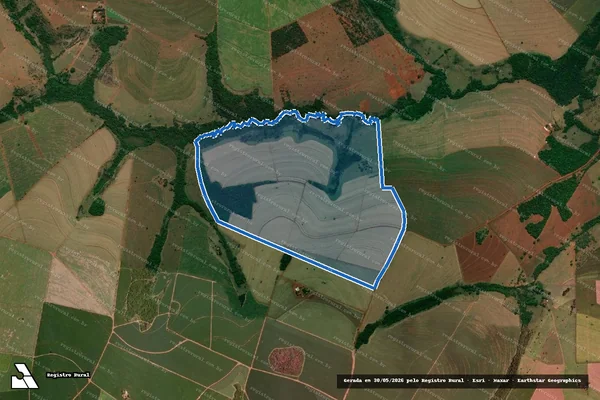 Imagem de satélite de Fazenda Córrego Alegre - Fazenda Corrego Alegre em Frutal - MG