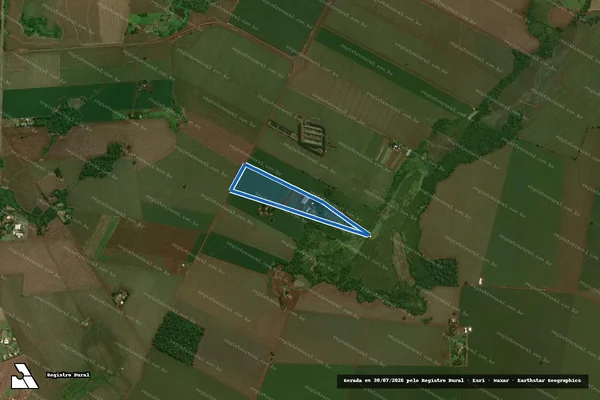 Imagem de satélite de Sítio Sonho Meu - Parte 1 em Itaporã - MS