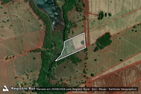 Imagem de satélite de SITIO SANTO ANTONIO, GLEBA 6-B-2 - PARTE 02 em Indiaporã - SP