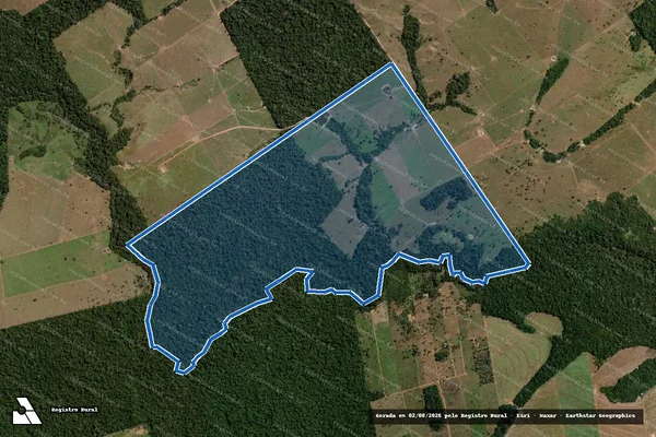 Imagem de satélite de FAZENDA PONTAL em Juína - MT