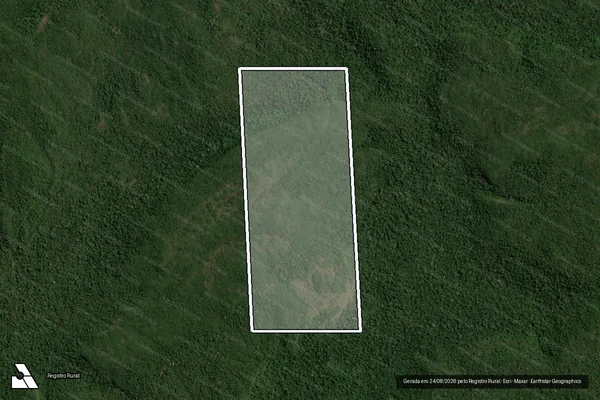 Imagem de satélite de LOTE 25 GLEBA 01 SETOR CACHOEIRA, GLEBA SAMAÚMA - 001 em Guajará-Mirim - RO