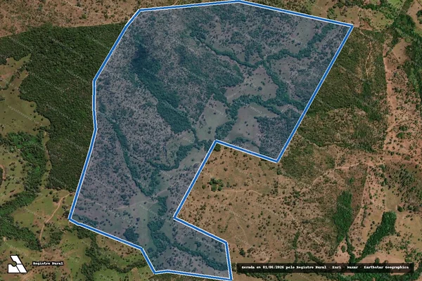 Imagem de satélite de Parte do Lote 94 do Loteamento Todos os Santos, 2ª Etapa - Fazenda São José em Barrolândia - TO