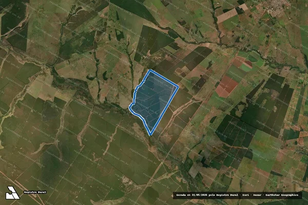 Imagem de satélite de Fazenda Ipê - Parte 1 em Brasilândia - MS
