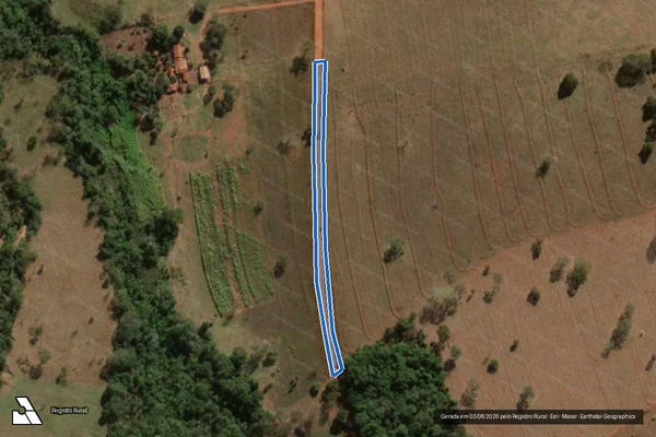 Imagem de satélite de CHÁCARA SÃO CARLOS - Gleba 02 em Ituiutaba - MG