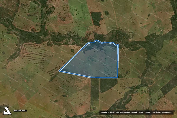 Imagem de satélite de FAZENDA CLARÃO DA LUA - Parte 1 em Camapuã - MS