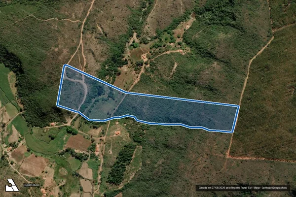 Imagem de satélite de FAZENDA COCOS - Parte 1 em Rio Pardo de Minas - MG
