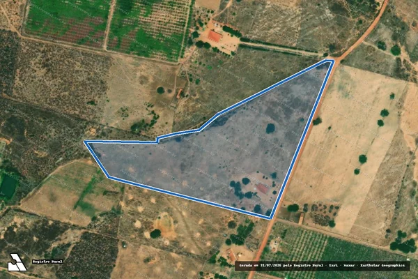 Imagem de satélite de FAZENDA CAMARINHA - Parte 1 em Serrita - PE