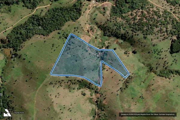 Imagem de satélite de FAZENDA VISTA ALEGRE  - Parte 1 em Santa Helena de Minas - MG