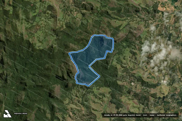 Imagem de satélite de Fazenda Ararica - Gleba 05 em Fervedouro - MG