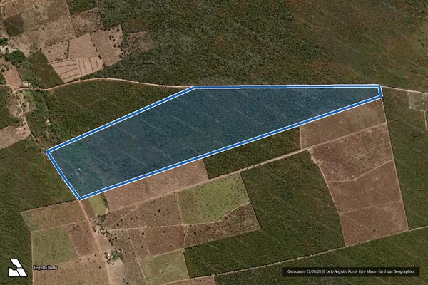 Imagem de satélite de FAZENDA MACACOS DE DENTRO/LARANJEIRAS - GLEBA B em Santa Rita de Cássia - BA