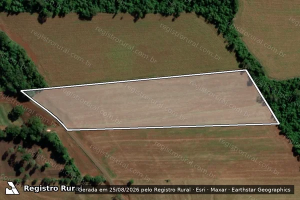 Imagem de satélite de LOTE RURAL 48-C/50-C DO 38° PERIMETRO DA FAZENDA BRITANIA - Gleba LOTE RURAL N°48-C/50-C/A em Mercedes - PR