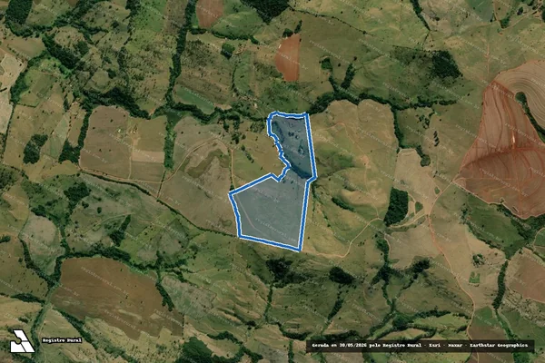 Imagem de satélite de Fazenda Belém,  Belém 3, Belém 4 e Santa Paula - Parte 1 em Passos - MG