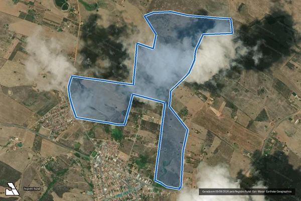 Imagem de satélite de FAZENDA NOSSA SENHORA DE LOURDES E CANHOBA - Parte 1 em Nossa Senhora de Lourdes - SE