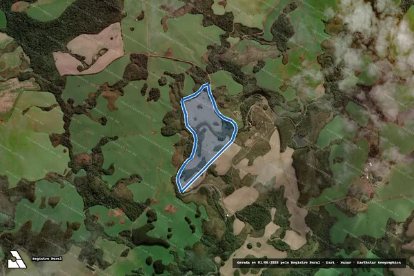 Imagem de satélite de FAZENDA SANTA CRUZ - 35879-1 em Campos Novos - SC