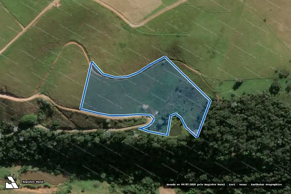 Imagem de satélite de SÍTIO CORREGO DANTAS AREA N 1 - Parte 1 em Paty do Alferes - RJ